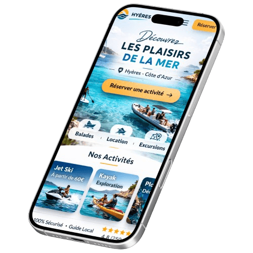 mockup d'un site pour un commerçant