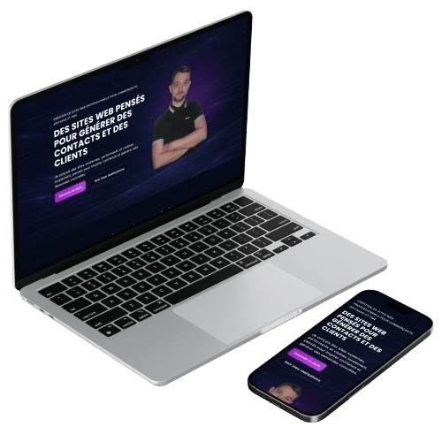mockup d'un site pour un developpeur