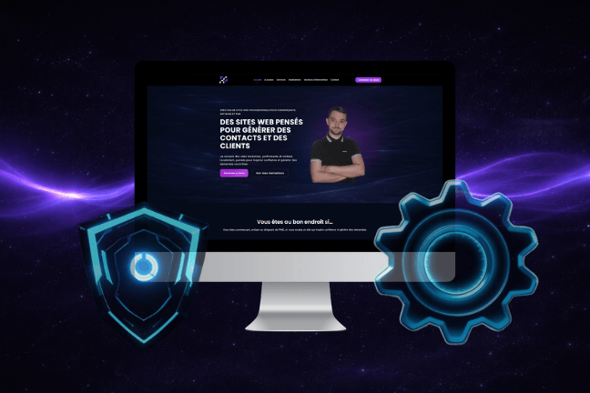 Représentation de la maintenance d'un site web