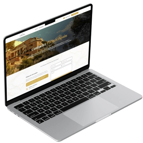 Mockup du site French 2 Spain page contact