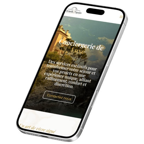 Mockup mobile du site French 2 Spain