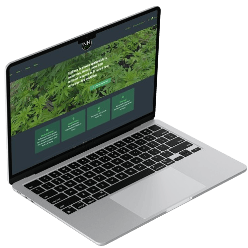 Mockup du site Nature Home CBD