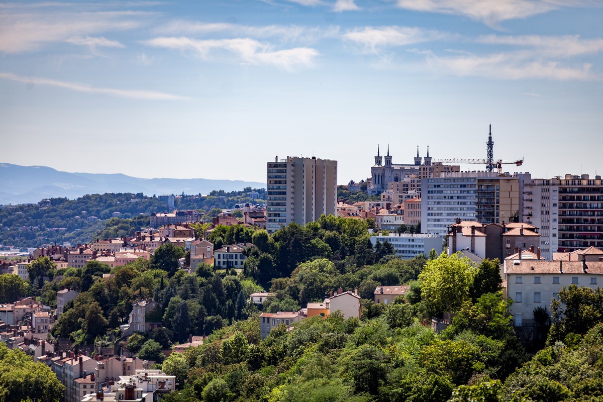 ville de lyon vue panoramique