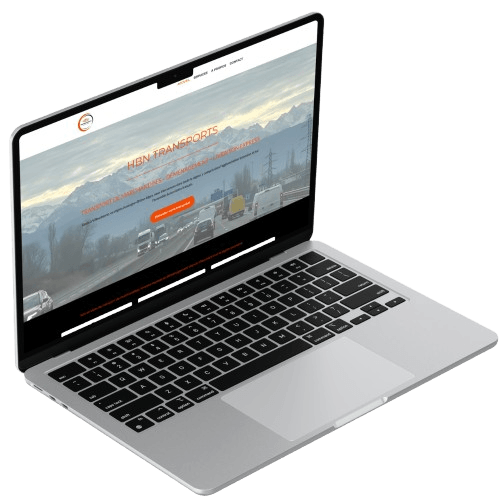 mockup d'un site pour un déménageur