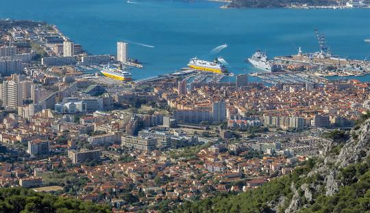 vue panoramique de toulon